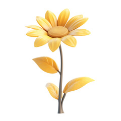 Obraz premium Yellow flower with colorful striped background floral design nature art