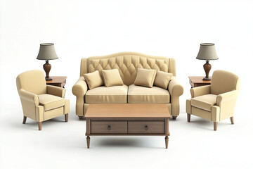 Interactive furniture rental ad featuring drag-and-drop feature