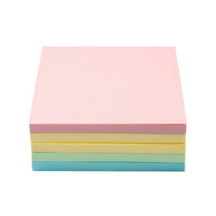 Fototapeta premium A stack of colorful foam sheets in pastel shades, arranged neatly in layers.