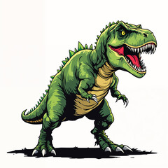 Fototapeta premium tyrannosaurus rex dinosaur vector illustration
