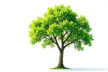 Single branch of a tree isolated against a bright white background, white background, simplicity