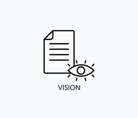 Vision Icon Or Logo Isolated Illustration