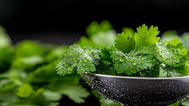 a bowl of fresh parsley parsley parsley parsley parsley parsley parsley parsley - Powered by Adobe