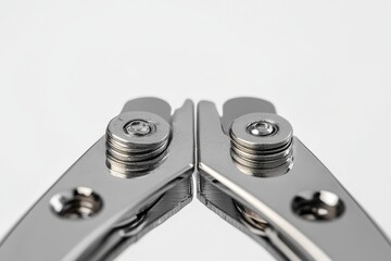 Precision Stainless Steel Pliers Close up Detail Shot Gleaming Metal Sharp Blades