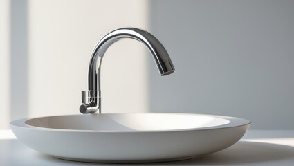 modern chrome faucet