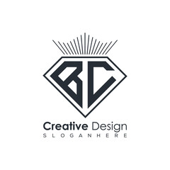 Luxury Initial Letter Monogram in Pentagon Diamond Shape with Royal Crown for Premium Branding & High-End Logo Design
