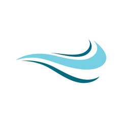 blue sea water high wave design