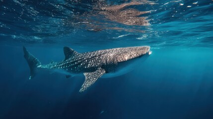 Gentle Giant: Whale Shark in Azure Waters