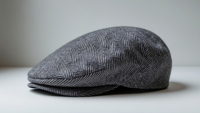 Men's head accessory, cap. Detached on background