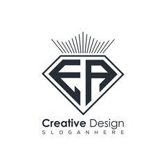 Luxury Initial Letter Monogram in Pentagon Diamond Shape with Royal Crown for Premium Branding & High-End Logo Design
