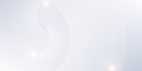 Abstract grey background with dynamic circle lines.