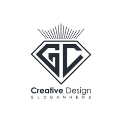 Luxury Initial Letter Monogram in Pentagon Diamond Shape with Royal Crown for Premium Branding & High-End Logo Design
