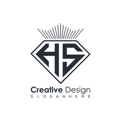 Luxury Initial Letter Monogram in Pentagon Diamond Shape with Royal Crown for Premium Branding & High-End Logo Design
