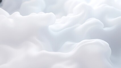 ソフトな白い雲のような形状