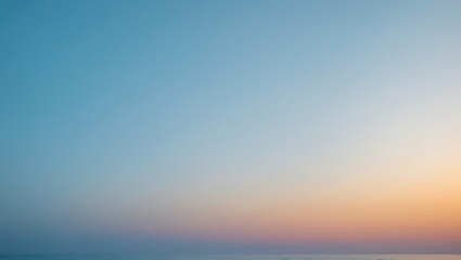 Fototapeta premium Lovely blue and orange sky captured at sea is employed as a natural texture backdrop for morning or evening.