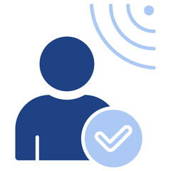 Proximity Flat Blue Icon
