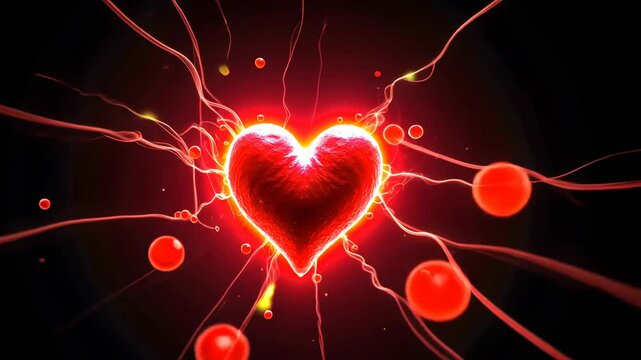 Painful attraction, Heartache Magnetism, Emotional Pain. Aching Heart. Heartstrings pull causing deep sorrow. Emotional trauma impacts mental health. Heartache leads to psychological distress.