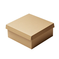 Square cardboard box  Empty, closed container