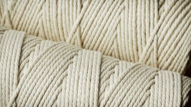 Ball of string extreme close up stock footage