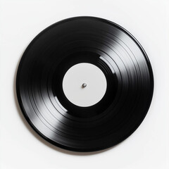 Obraz premium High-Quality PNG of analog record disc Isolated on White Background – High Resolution. Ai Generated images