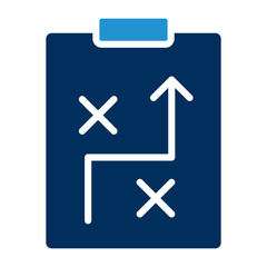 Strategic Blue Color Icon