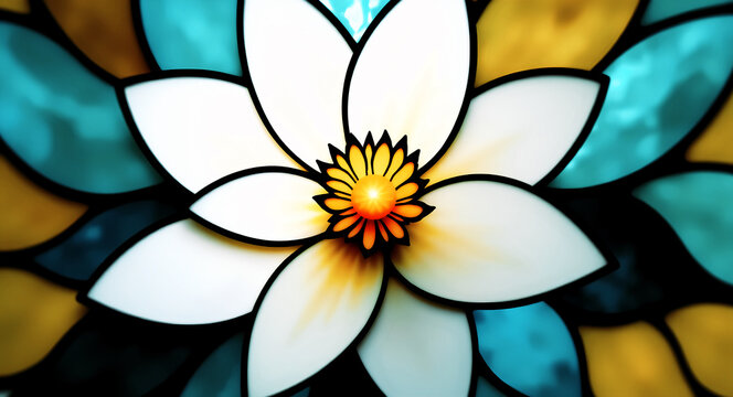 illustrazione sfondo con elementi astratti e motivi floreali