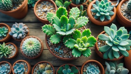 Small succulent in tiny pot