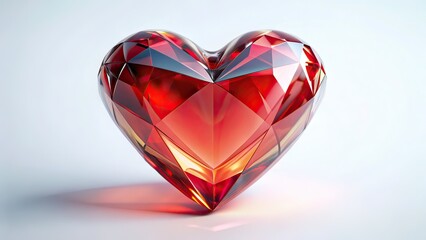 Minimalist Valentine's Heart, Crystal Clear Architectural Photography