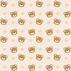 seamless pattern with bears