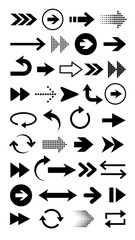 PNG Diverse arrow icons  on transparent background