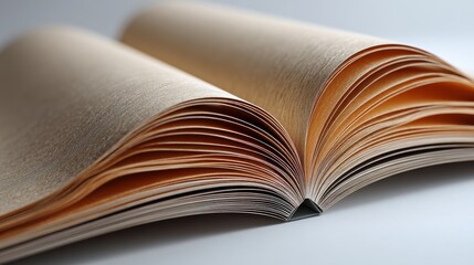 a high-quality sketchbook on a white isolated background, clean and detailed focus