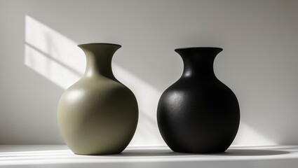 Stylish handcrafted ceramic vase with a lustrous finish and subtle texture. Great for flowers or as a decorative accent, adding elegance and charm.