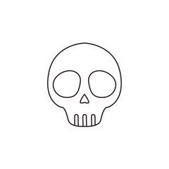 skull death halloween scary toxic emoji vector symbol sign icon illustration