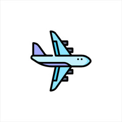 airplane icon vector illustration