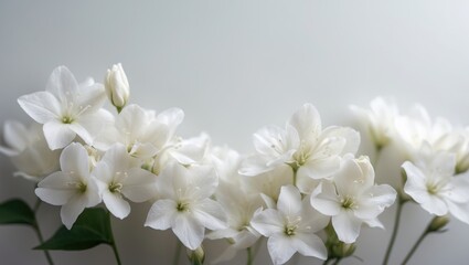 Fototapeta premium Isolated Jasmine blossom against a plain backdrop