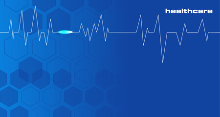 Heart pulse and heartbeat. heartbeat lone, cardiogram. beautiful healthcare, medical background. modern simple design for medical apps, websites and hospital. vector design template