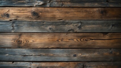 Fototapeta premium Antique wooden scenery. Wood table or ground.