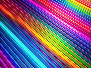 Obraz premium Neon Stripe Wallpaper Aerial Abstract Background - Copy Space