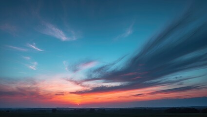 Obraz premium Scenic Nature Featuring Light and Sky