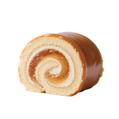 chocolate cake isolated on white