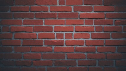 Obraz premium Detailed Close-Up of Red Brick Wall