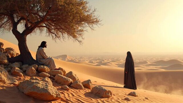 Jesus Christ temptation in the wilderness