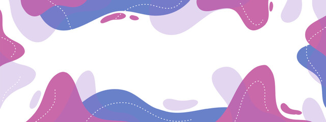 Abstract Layout With Purple Accents