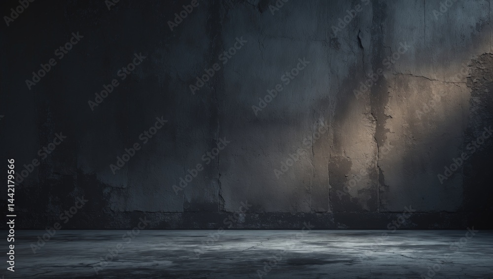 Poster Gradient background of light colors over an abstract dark cement texture of an old wall.