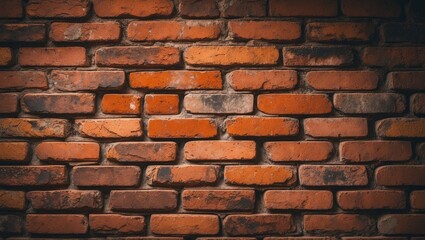 Abstract design background featuring a vintage orange brick wall.