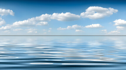 Obraz premium with triangular ripples and reflections of a digital sky