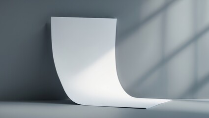 Mock-up of blank brochure sheets on background, top-down view