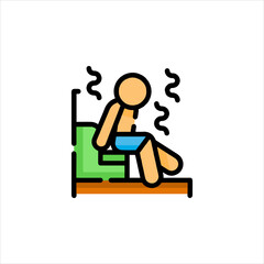 man sitting on a chair