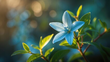 Fototapeta premium Macro Botanical Secrets: Exploring the Intimate Aspects of Jasmine