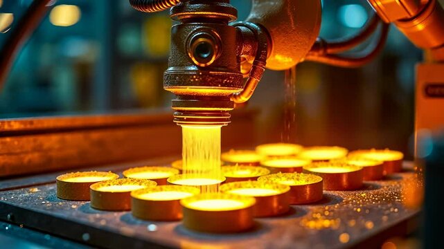 Mechanical Arm, Precision manufacturing, Robotics automation. Industrial efficiency. Gears adjust during production operations. Servo motors increase assembly speed. Automation enhances factory